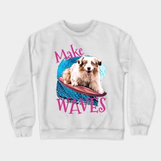 WAVES Australian Shepherd Crewneck Sweatshirt